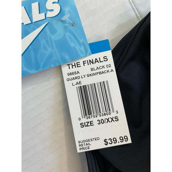 TYR Womens The Finals Life Guard Skimpback One Piece Swimsuit Black Size 30 XXS - Picture 5 of 6